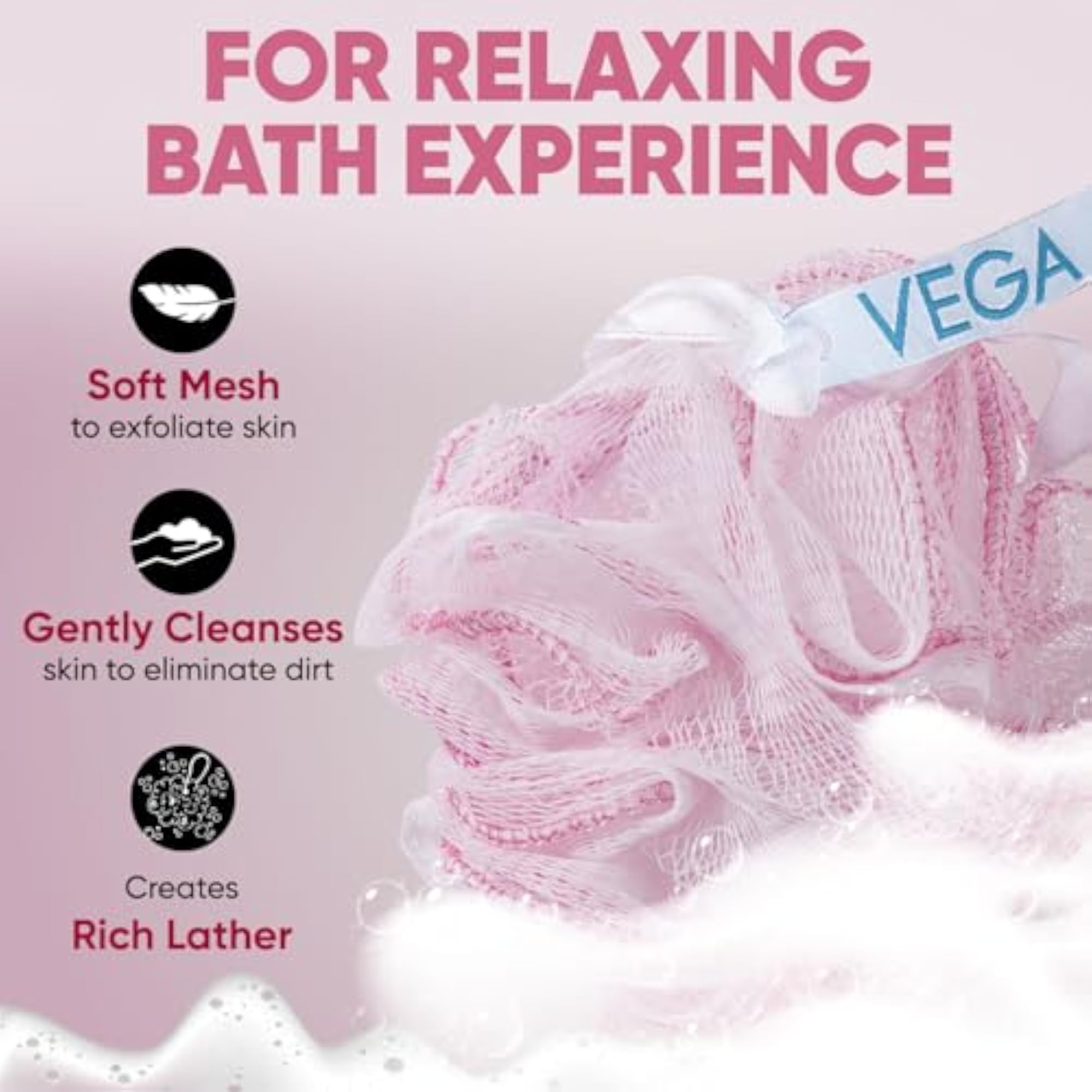 Everyday Bath Sponge & Body Scrubber for Gentle Cleansing